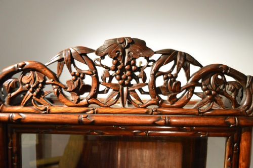 fig 1. A Chinese Late 19th Century Hardwood Display Cabinet
