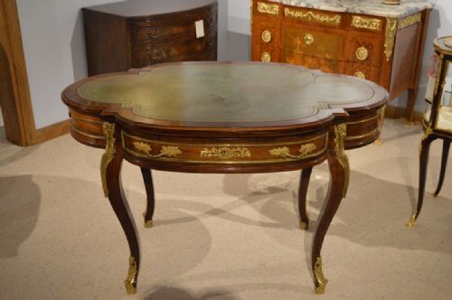 A French Style Rosewood Bureau Plat by Gillows of Lancaster