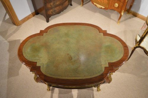 fig 1. A French Style Rosewood Bureau Plat By Gillows Of Lancaster