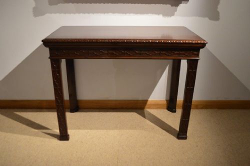 A Beautiful Mahogany Late Victorian Chippendale Style Side Table by Edwards & Roberts