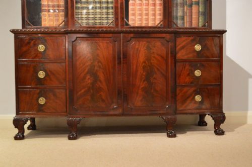 fig 2. A Small Mahogany Chippendale Style Bookcase By James Shoolbred & Co