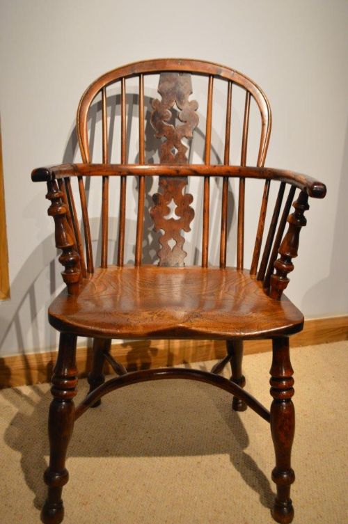 fig 1. A Yew Wood 19th Century Windsor Armchair