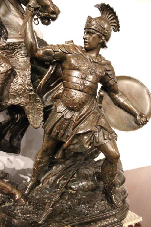 fig 1. A 19th Century Cast Spelter Group Title
