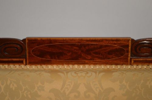 fig 1. A Beautiful Mahogany Inlaid Edwardian Period Antique Settee