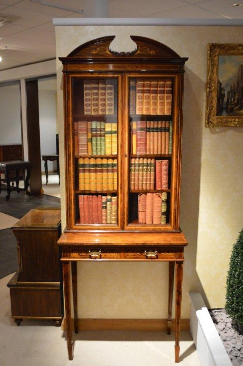 A Rosewood Late Victorian Period Antique Cabinet on Stand