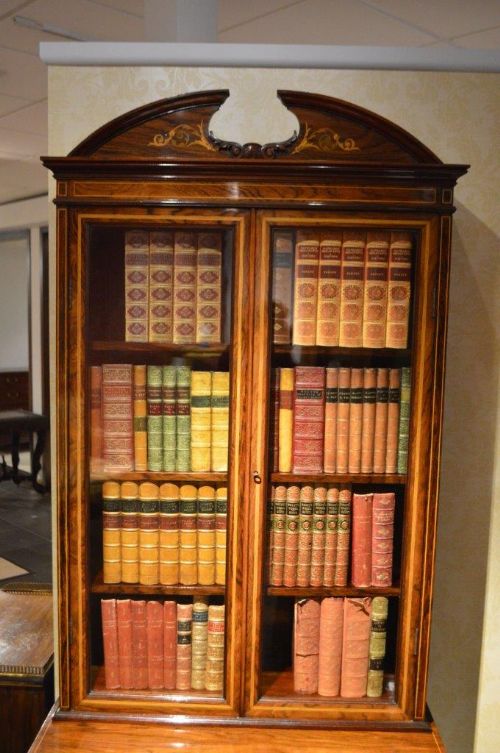 fig 1. A Rosewood Late Victorian Period Antique Cabinet On Stand