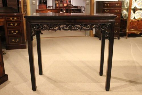 fig 1. A Chinese 19th Century Hardwood Altar/Side Table