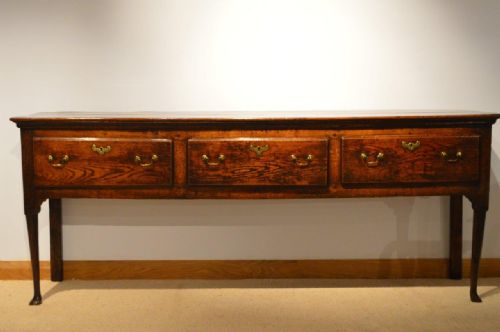 fig 1. A Good 18th Century English Oak Antique Dresser Base