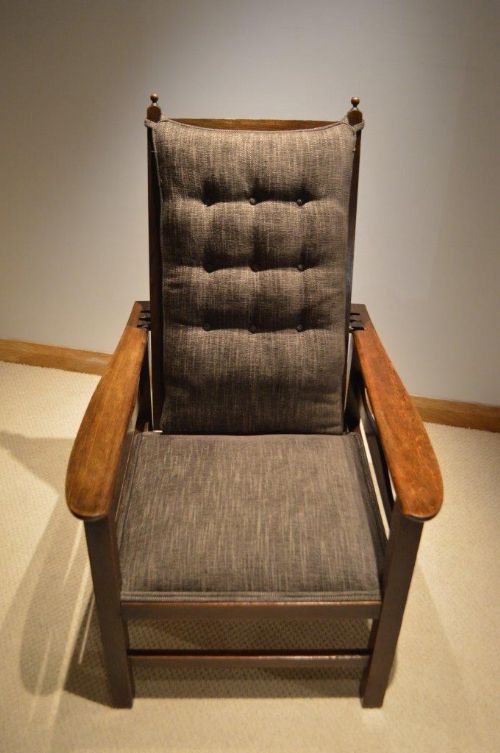 fig 1. An Oak Arts & Crafts Period Reclining Chair By Heals Of London