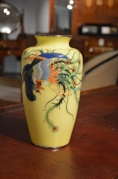 A Large Japanese Cloisonné Vase Possibly by Ando Jubei