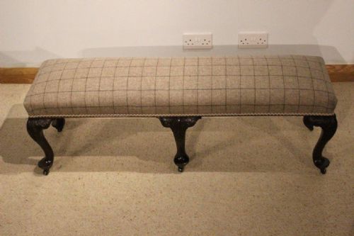 A Chippendale Style Edwardian Period Mahogany Antique Stool