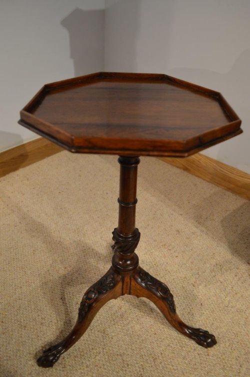 A Chippendale Style 19th Century Rosewood Wine Table