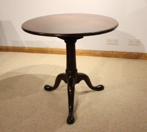 fig 1. A Mahogany George III Period Antique Tripod Table