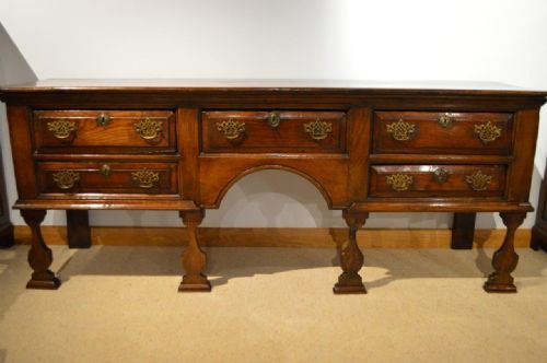 A Good Oak George III Period Antique Dresser Base