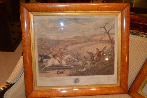 fig 1. A Set of Four Victorian Period Fox Hunting Prints By Alken
