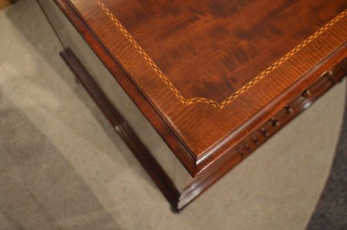 fig 1. A Stunning & Rare Mahogany Inlaid Edwardian Period Architect/Folio Chest By Maple & Co