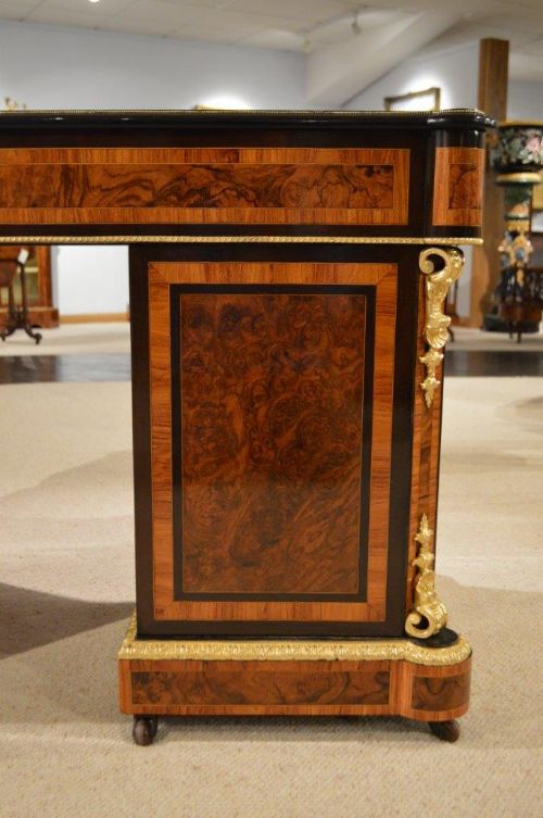 fig 1. A Stunning Quality Burr Walnut & Kingwood Victorian Period Writing Desk