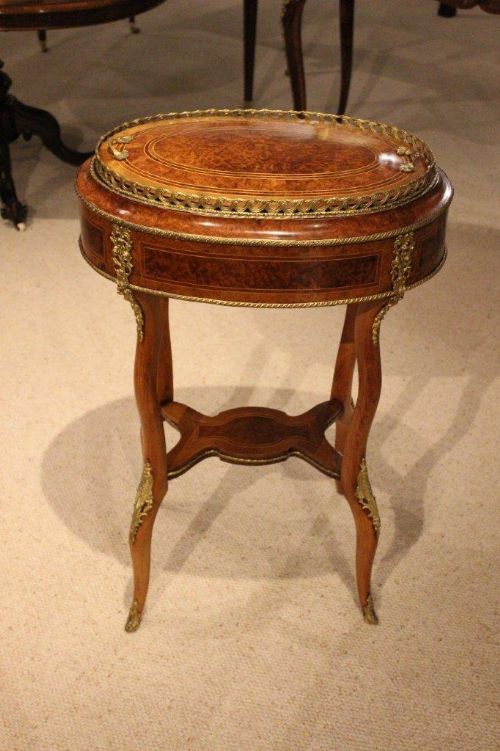 fig 1. A 19th Century French Amboyna, Walnut & Ormolu Mounted Antique Planter