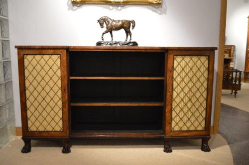 fig 1. A Beautiful Rosewood Regency Period Antique Side Cabinet