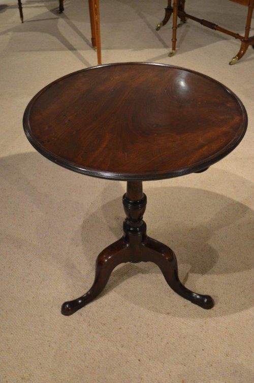 fig 1. A Good Mahogany George III Period Dished Top Tripod Table