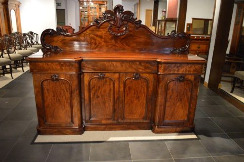 fig 1. A Mahogany Victorian Period Four Door Breakfront Sideboard