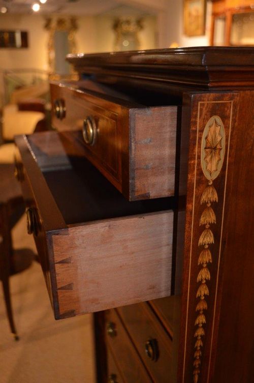 fig 1. A Stunning Quality Mahogany Edwardian Period Antique Wellington Chest