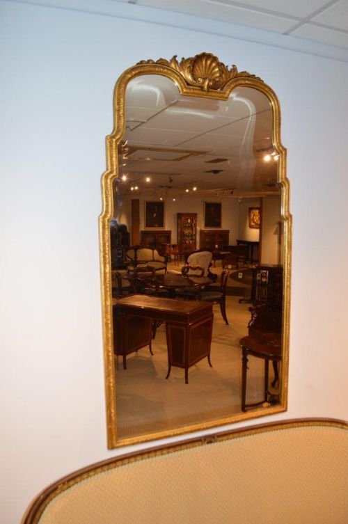 A Gilt Wood George I Style Antique Pier Mirror