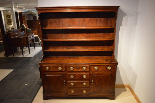 fig 1. An Oak Early 19th Century Antique Welsh Dresser & Rack