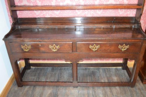 fig 1. An 18th Century Antique Oak Welsh Dresser