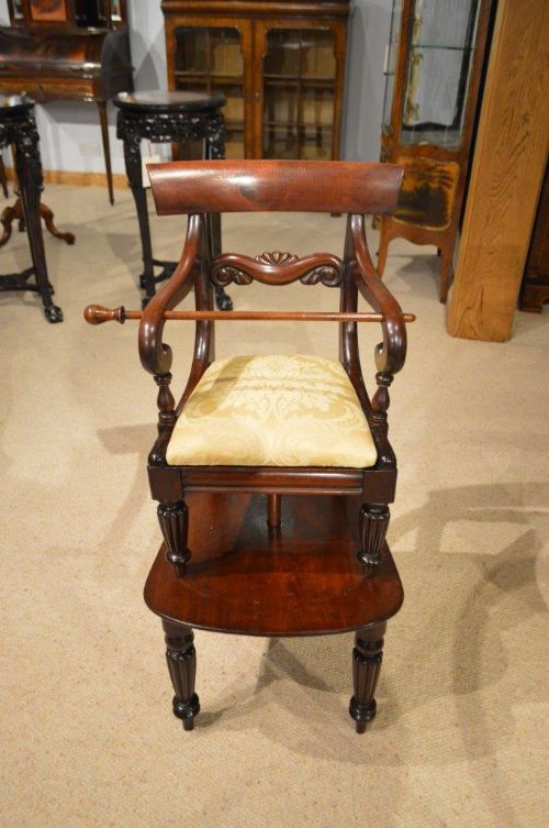 fig 1. A Mahogany Regency Period Childs High Chair/Table
