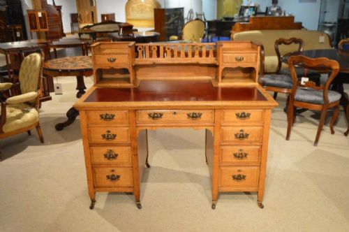 An Oak Arts & Crafts Period Desk by Shapland & Petter