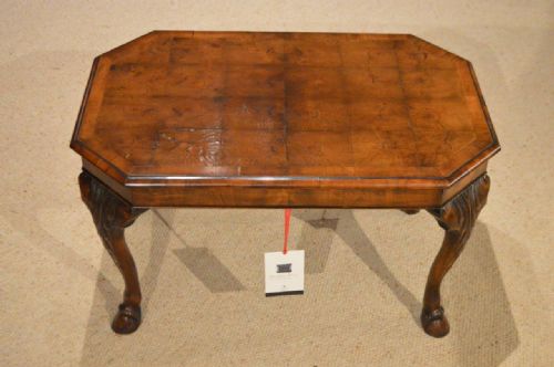 A Walnut 1920s Antique Coffee Table
