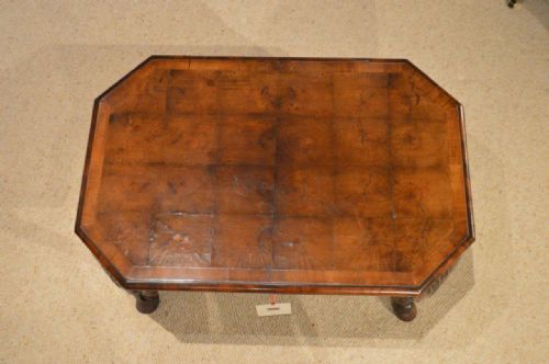 fig 1. A Walnut 1920s Antique Coffee Table