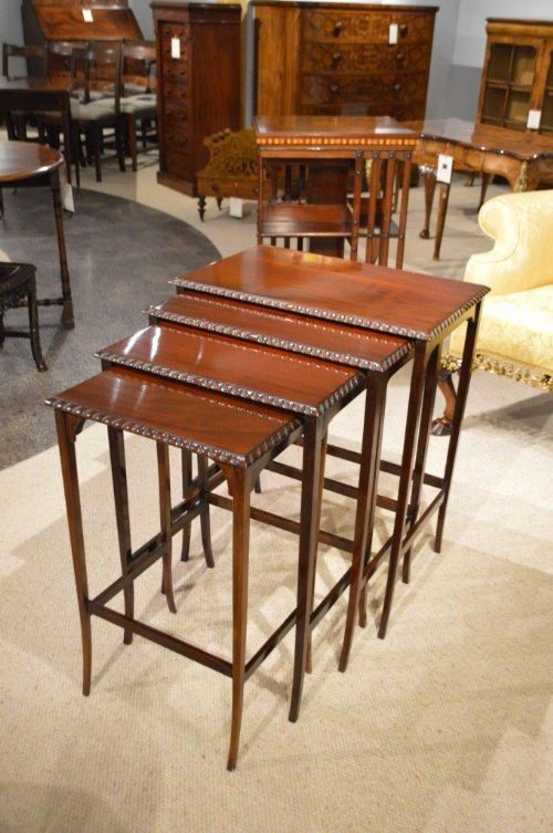Mahogany 1920s Period Antique Nest of Tables