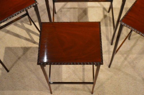 fig 1. Mahogany 1920s Period Antique Nest Of Tables