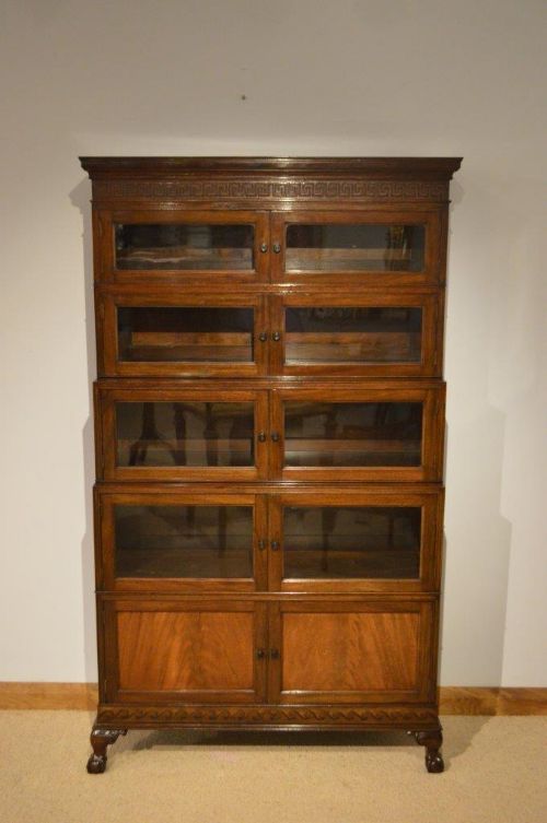 fig 1. A 1920s Period Mahogany Five Tier Sectional Bookcase