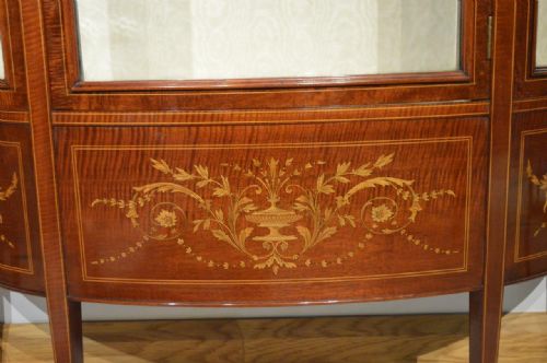 fig 1. A Fine Quality Mahogany Inlaid Edwardian Period Display Cabinet