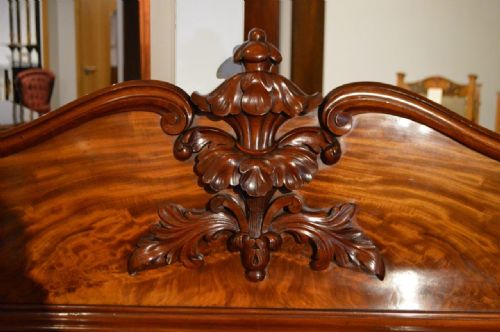 fig 1. A Large Mahogany Early Victorian Period Antique Sideboard