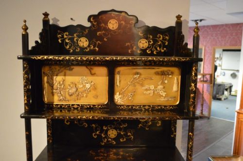 fig 1. A 19th Century Japanese Lacquered Display Cabinet