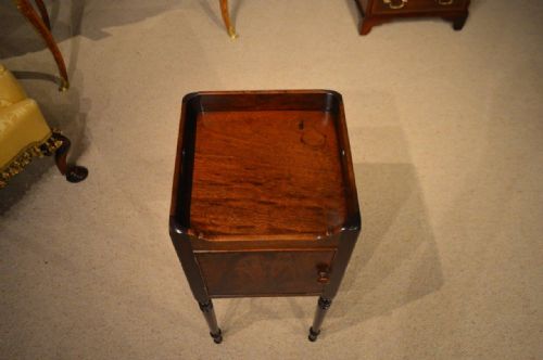 fig 1. A mahogany Regency Period Antique Bedside cabinet