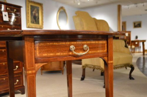 fig 1. A Mahogany Inlaid Edwardian Period Pembroke Table