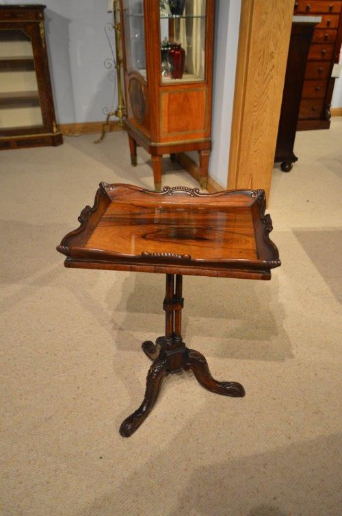A Rosewood Victorian Period Antique Occasional Table