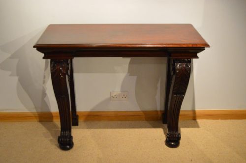 A Mahogany Regency Period Antique Console Table