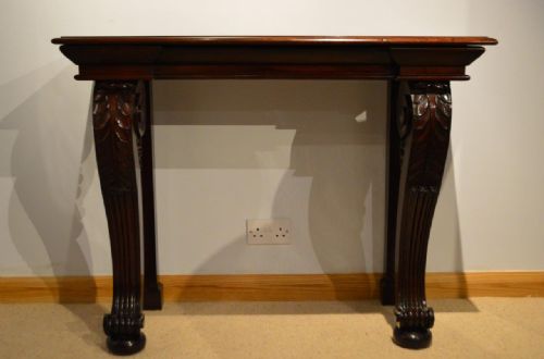 fig 1. A Mahogany Regency Period Antique Console Table