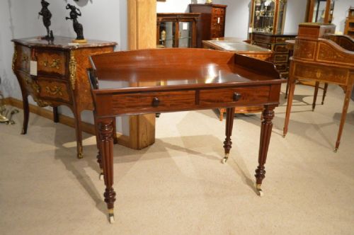 A Mahogany Regency Period Two Drawer Side Table