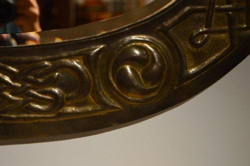fig 1. Arts & Crafts Period Cymric Patinated Brass Mirror