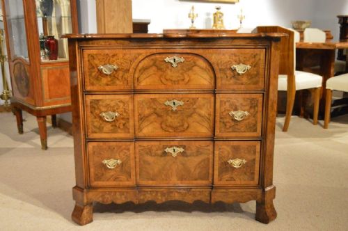 An Early 18th Century Style Burr Walnut Dutch Chest of Drawers