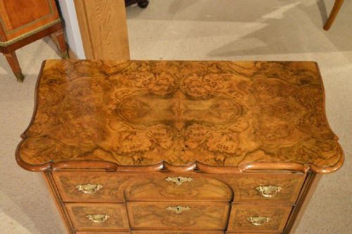 fig 1. An Early 18th Century Style Burr Walnut Dutch Chest Of Drawers