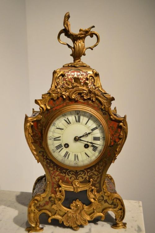 A Good French Boulle Mantel Clock