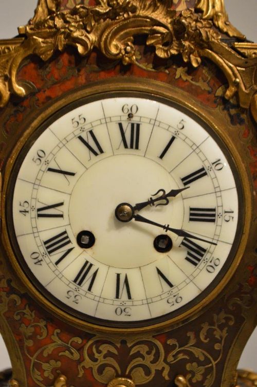 fig 2. A Good French Boulle Mantel Clock